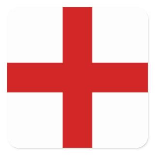 England Flag Square Sticker