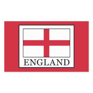 England Rectangular Sticker