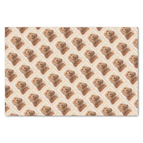 English Cocker Spaniel Painting - Original Dog Art Tissue Paper