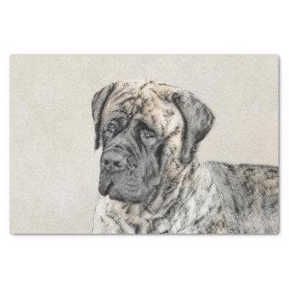 English Mastiff (Brindle) Painting - Dog Art Tissue Paper