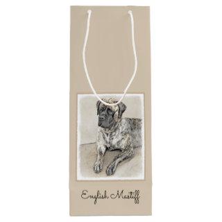English Mastiff (Brindle) Painting - Dog Art Wine Gift Bag