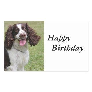 English Springer Spaniel dog beautiful photo Rectangular Sticker