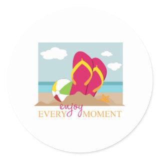 Enjoy Every Moment Classic Round Sticker