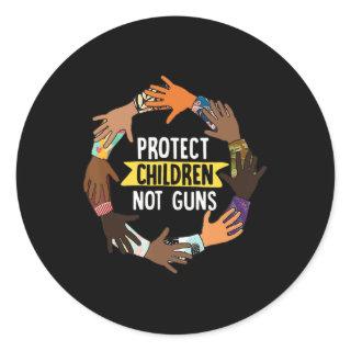 Enough End Gun Violence Awareness Day Wear Orange  Classic Round Sticker