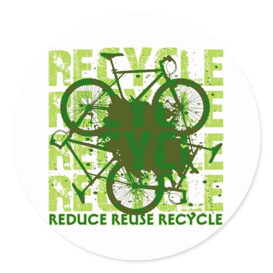 Environmental reCYCLE Classic Round Sticker