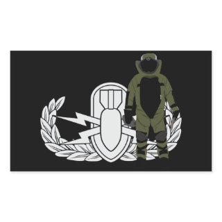 EOD Bomb Suit Rectangular Sticker