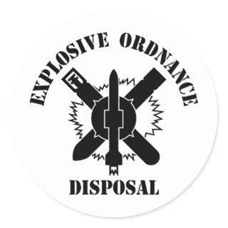 EOD logo Classic Round Sticker