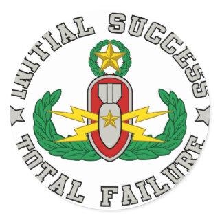 EOD Master in color ISTF Classic Round Sticker