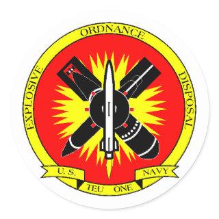 EODTEU1 CLASSIC ROUND STICKER