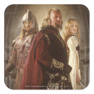 Eowyn and Theoden Square Sticker