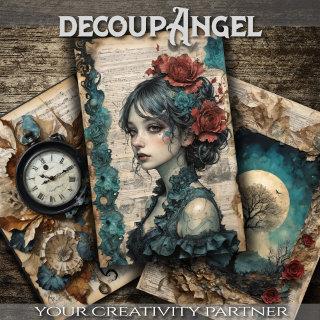 Ephemera Vintage - Lost in memories - Decoupage   Sheets