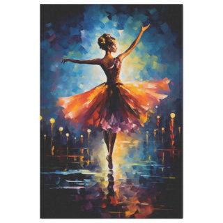 Ephemeral Elegance: A Ballerina's Dance Decoupage  Tissue Paper