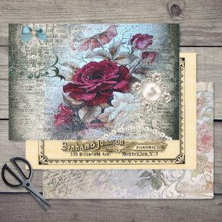 Ephemeral Victorian Variety Decoupage  Sheets