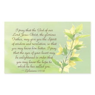 Ephesians 1:17-18 Spirit of Wisdom and Revelation Rectangular Sticker