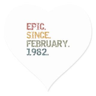 Epic since February 1982 Heart Sticker