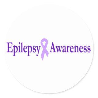 epilepsy awareness classic round sticker