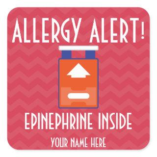 Epinephrine Allergy Alert Stickers