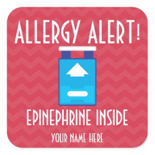Epinephrine Allergy Alert Stickers