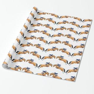 Equestrian Show Jumper Horse Gift Wrap