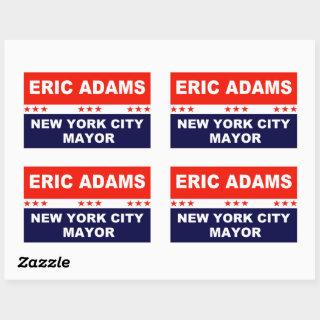 Eric Adams New York City Mayor Rectangular Sticker