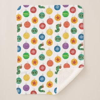 Eric Carle | Caterpillar Christmas Pattern Sherpa Blanket