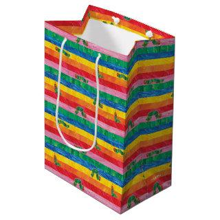 Eric Carle | Caterpillar Rainbow Stripe Pattern Medium Gift Bag