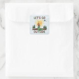 Eric Carle | Let’s Go Outside Square Sticker