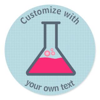 Erlenmeyer Flask Classic Round Sticker