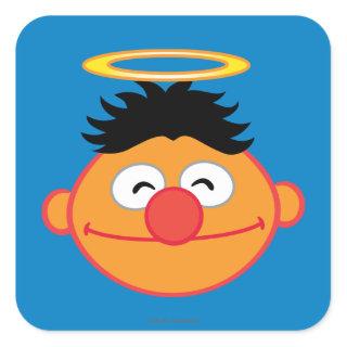 Ernie Smiling Face with Halo Square Sticker
