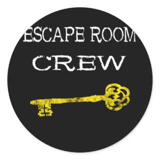 Escape Room Crew Exit Room Game Group Team Player Classic Round Sticker