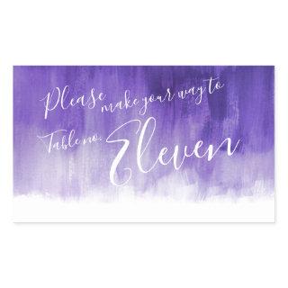 Escort purple watercolor wash wedding stickers
