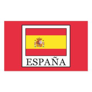 España Rectangular Sticker