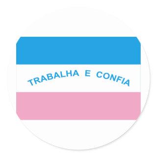 Espírito Santo, Brazil Flag Classic Round Sticker