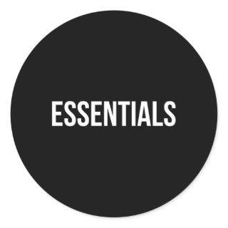 Essentials Classic Round Sticker