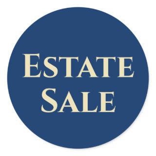 Estate Sale Support Classic Round Sticker