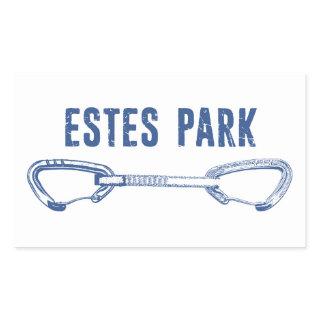 Estes Park Climbing Quickdraw Rectangular Sticker