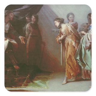 Esther and Ahasuerus Square Sticker