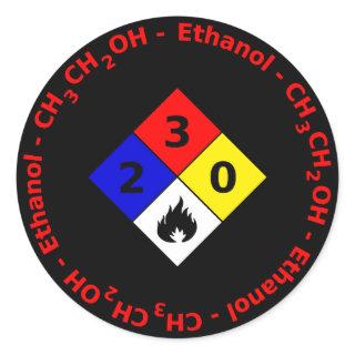 Ethanol MSDS Sticker