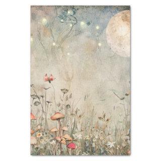 Ethereal Moonlight in the Fairy Garden Decoupage Tissue Paper
