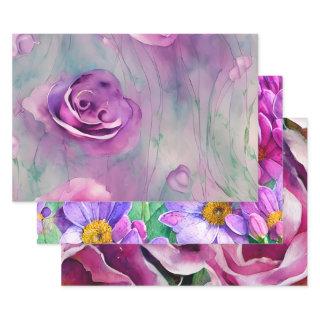 Ethereal Purple Floral  Sheets