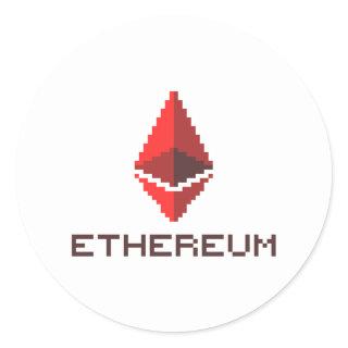Ethereum ETH 8-Bit Red Logo | Sticker