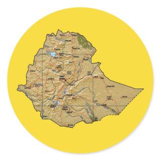 Ethiopia Map Sticker