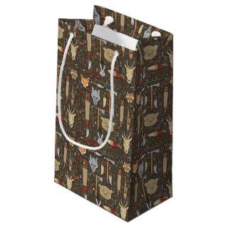 Ethnic Hunting Pattern Small Gift Bag