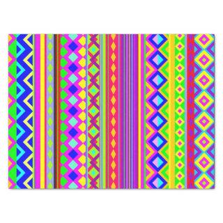 Ethnic Psychedelic Texture Pattern Tissue Paper