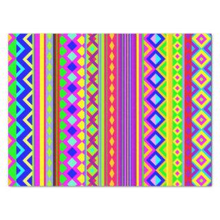 Ethnic Psychedelic Texture Pattern Tissue Paper