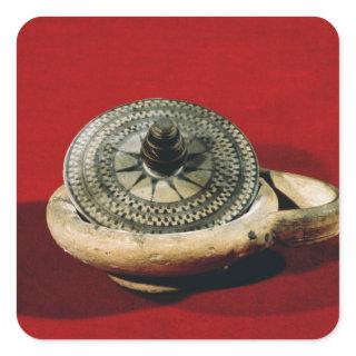 Etruscan perfume holder square sticker
