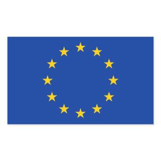 EU flag Rectangular Sticker