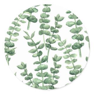 Eucalyptus 1 classic round sticker