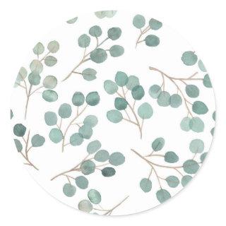 Eucalyptus Classic Round Sticker