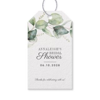 Eucalyptus Greenery Bridal Shower Thank You Favor Gift Tags
